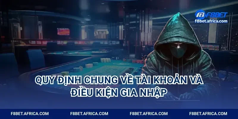 Quy định chung về tài khoản và điều kiện gia nhập